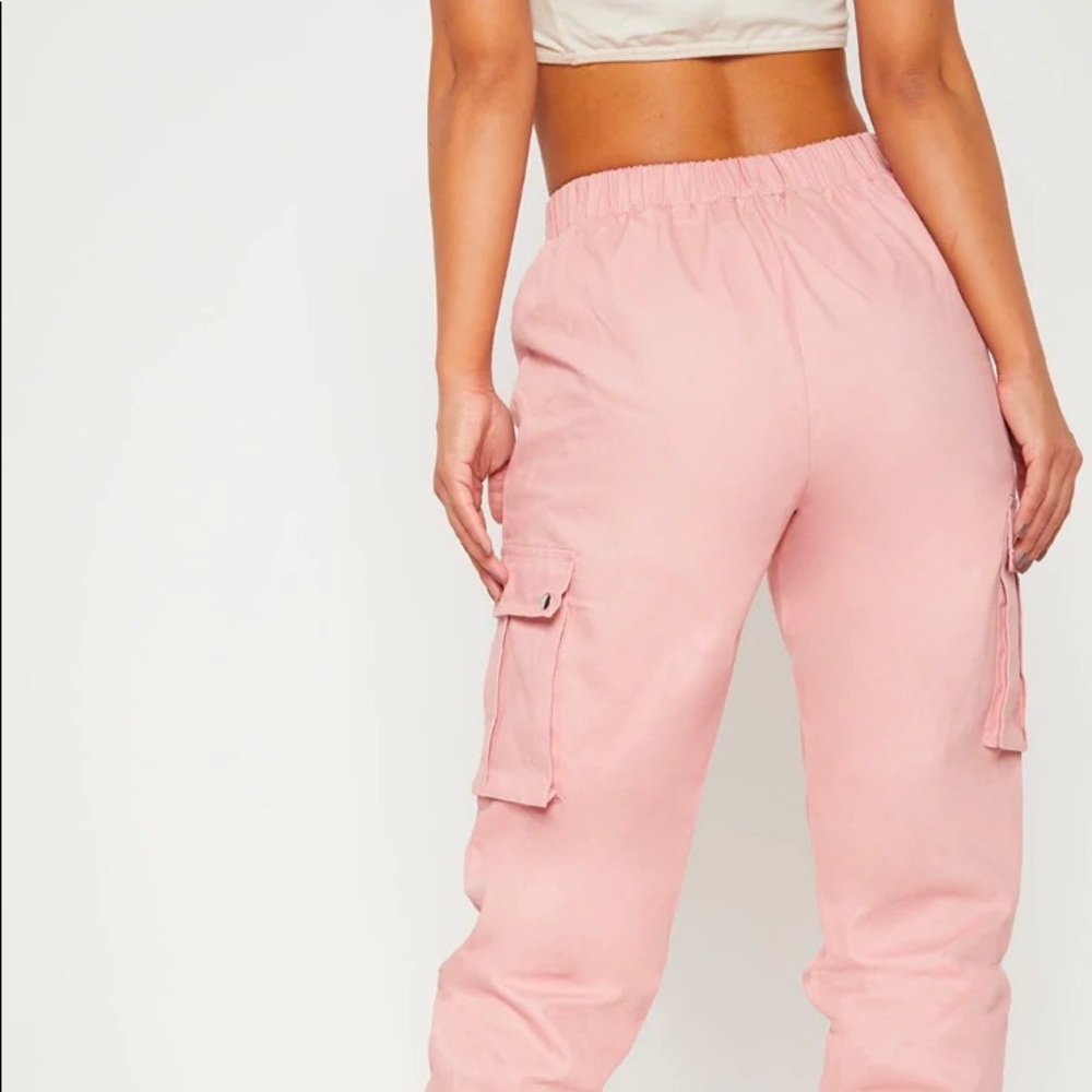 PLT Pink Cargo pants size 4